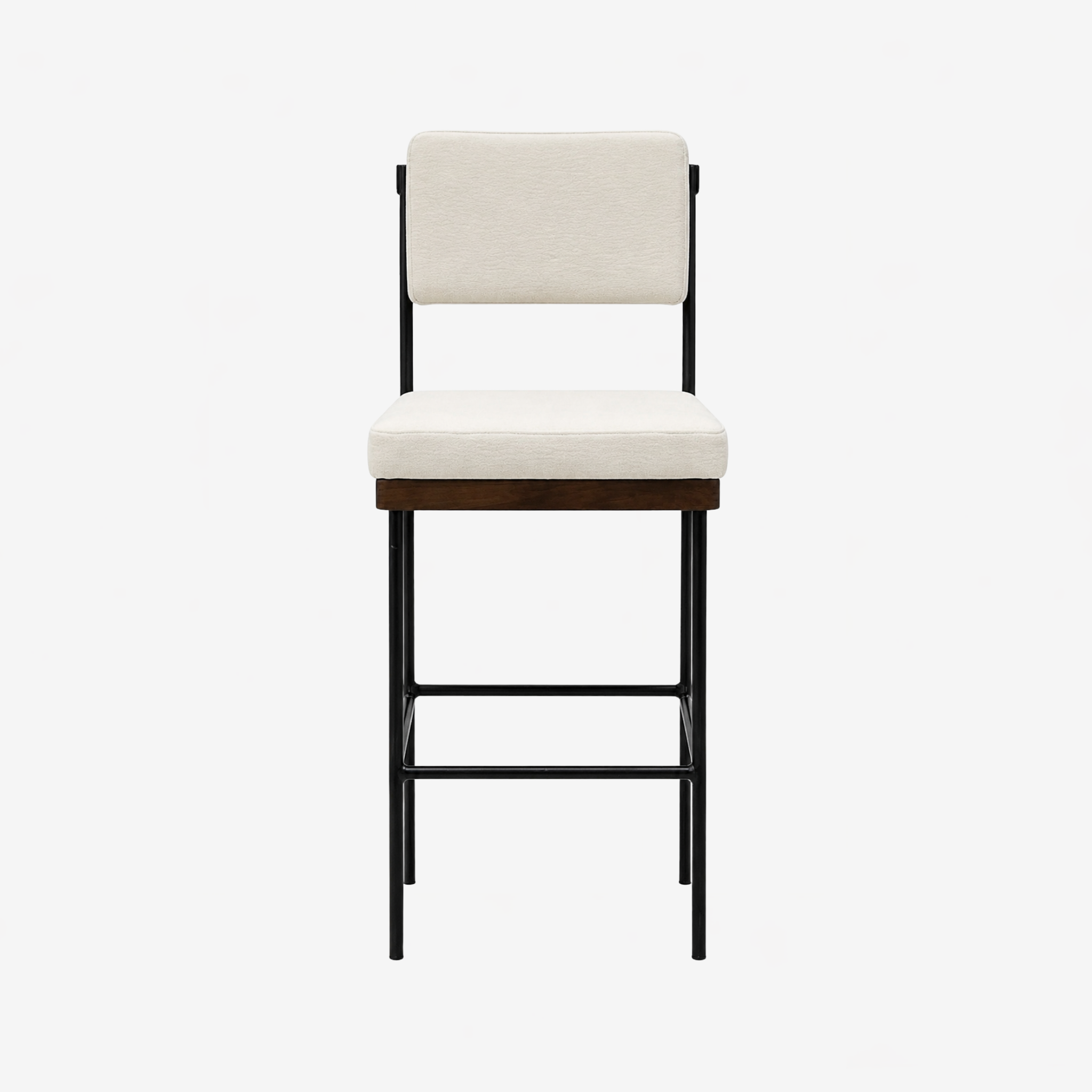 Naya Counter Stool Ivory/Walnut