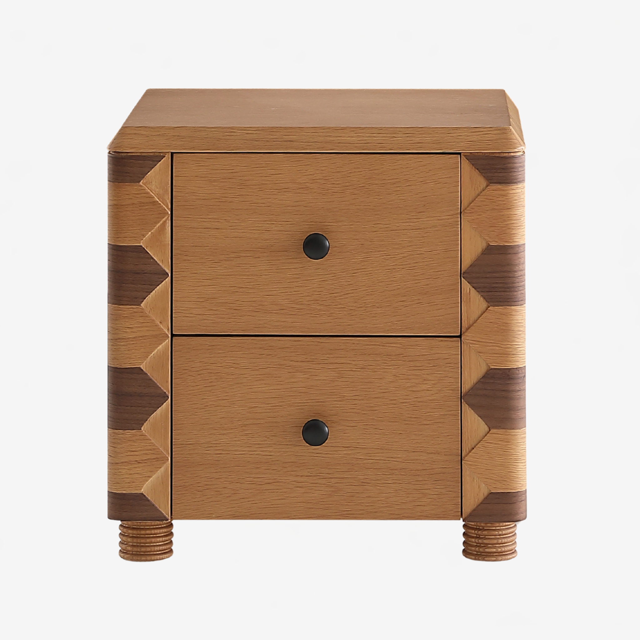 Odea Bedside - Oak/Walnut