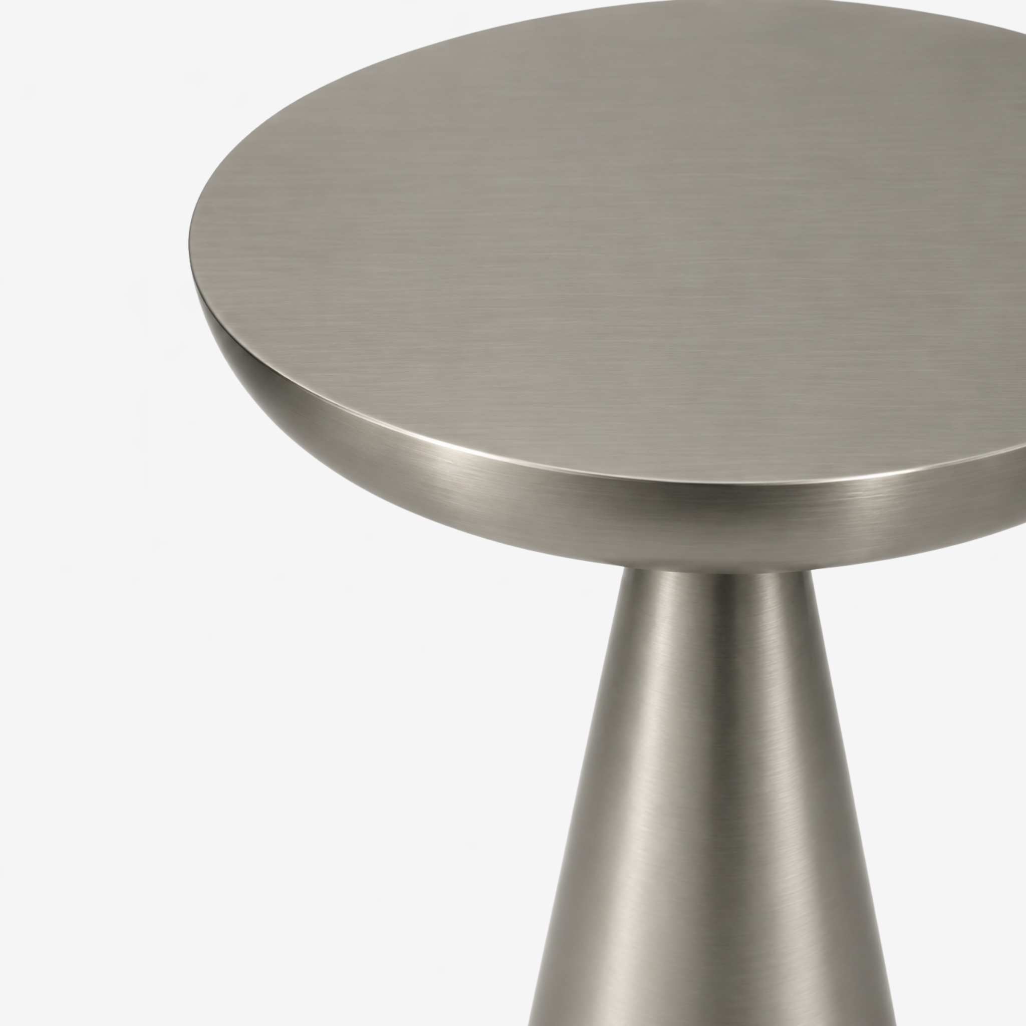 Rome Tall Side Table - Stainless Steel