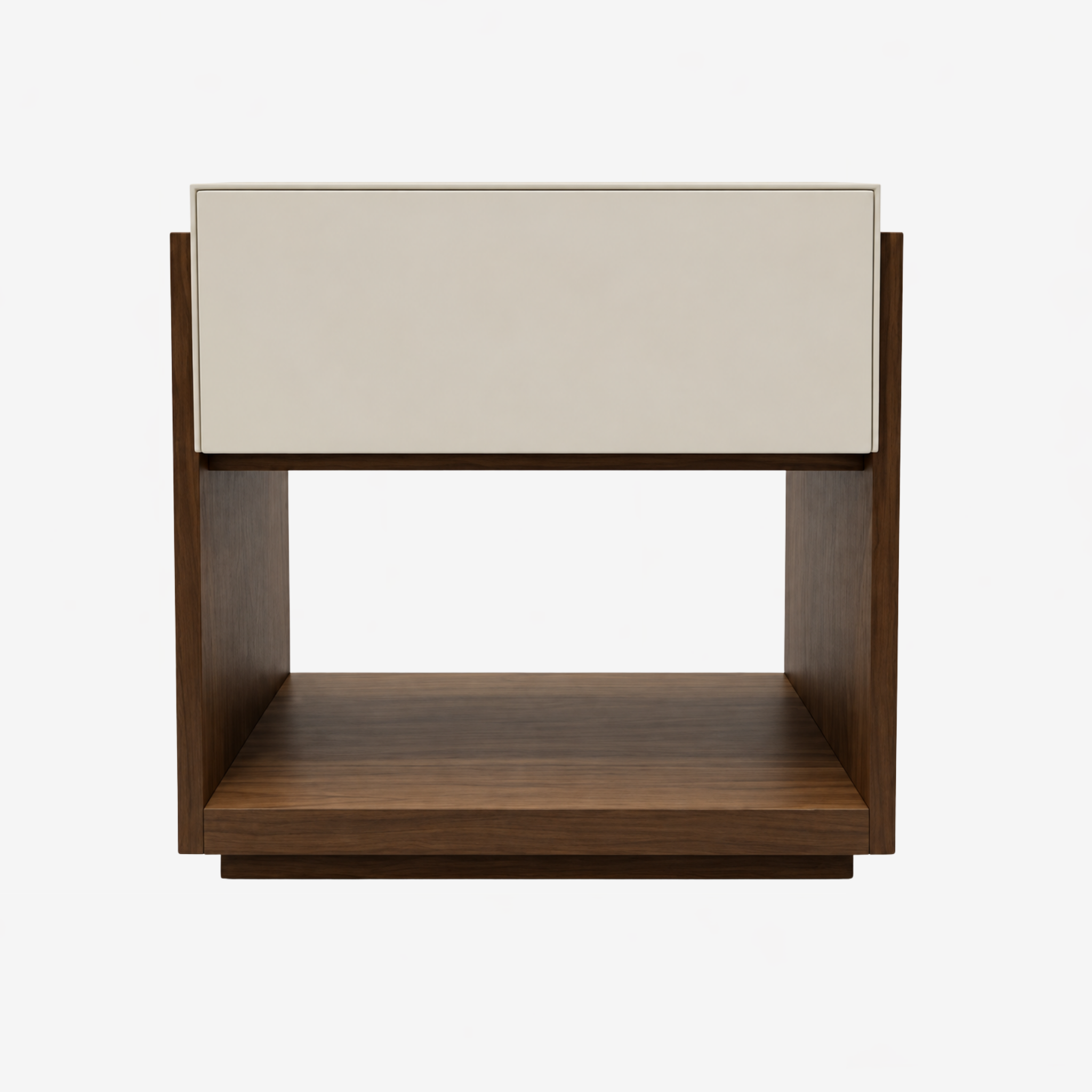 Rumi Bedside - Walnut/Putty