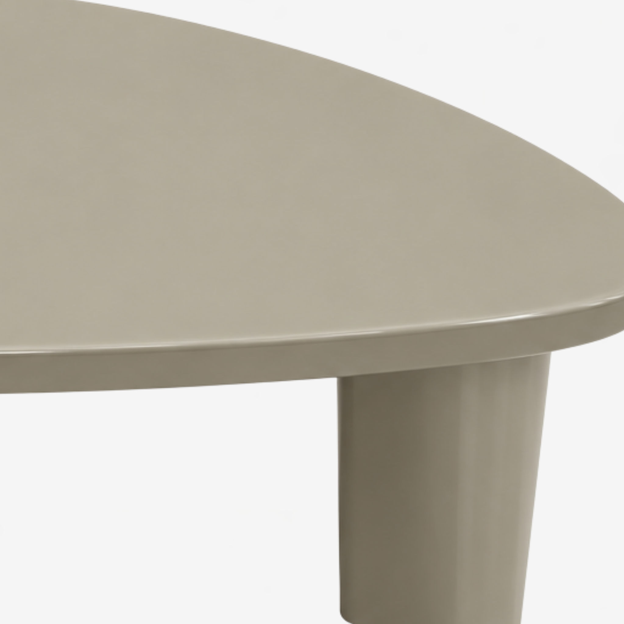 Teo Duo Coffee Table - Gloss Putty