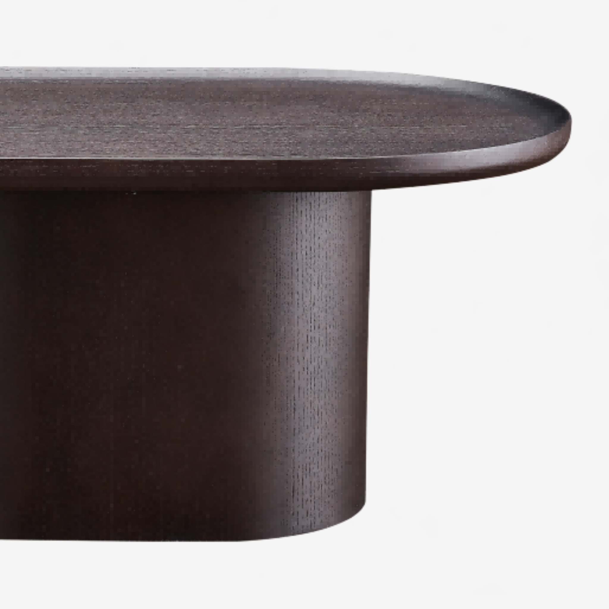 Teo Oval Coffee Table - Dark Wenge
