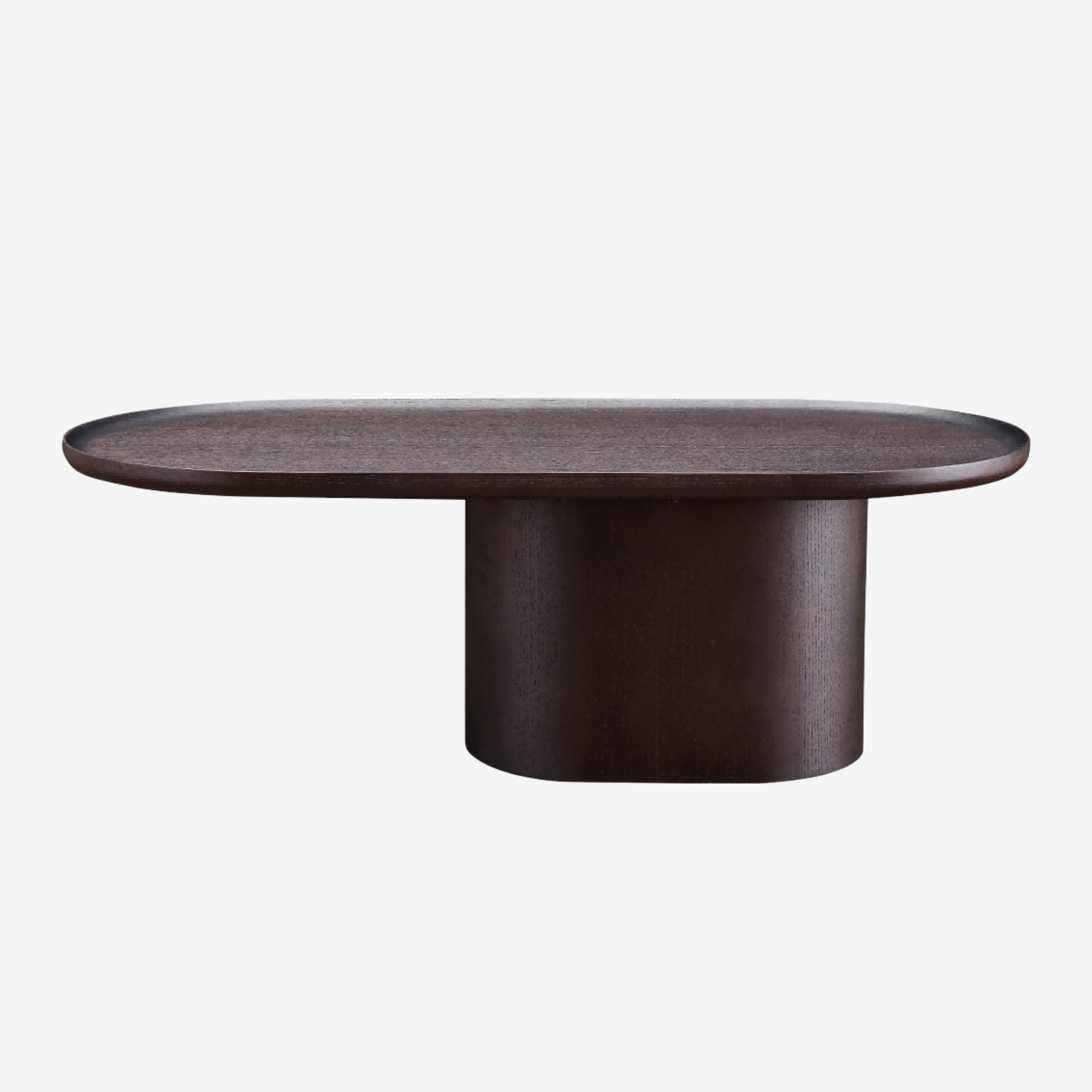 Teo Oval Coffee Table - Dark Wenge