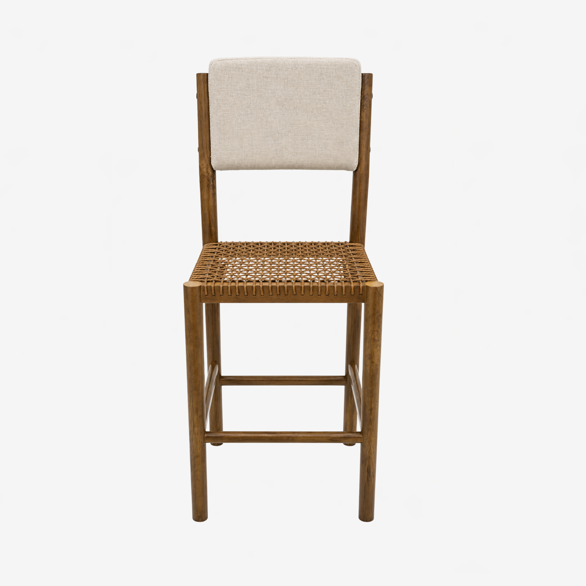 Vete Counter Stool - Walnut/Ecru