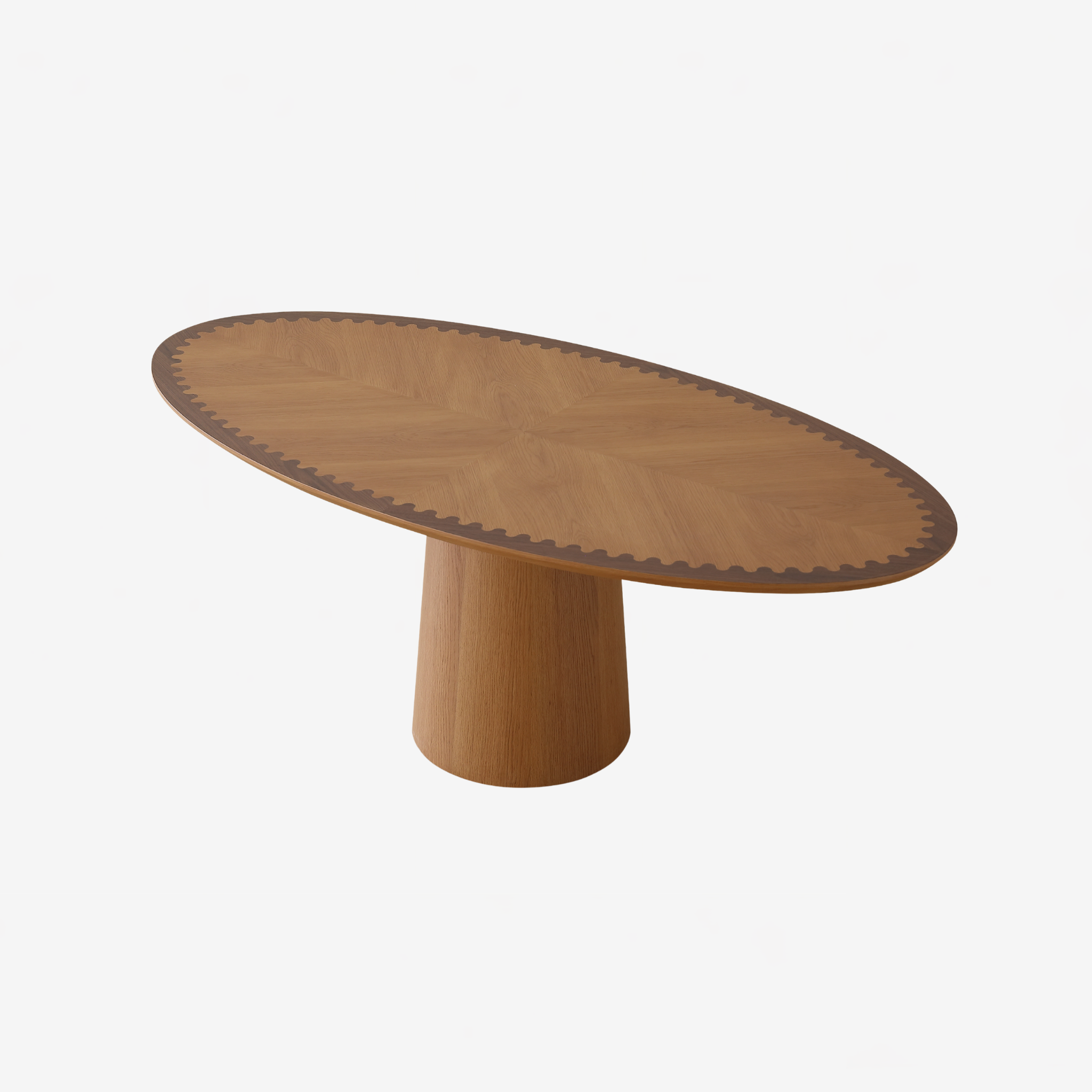 Orla Dining Table - Oak/Walnut