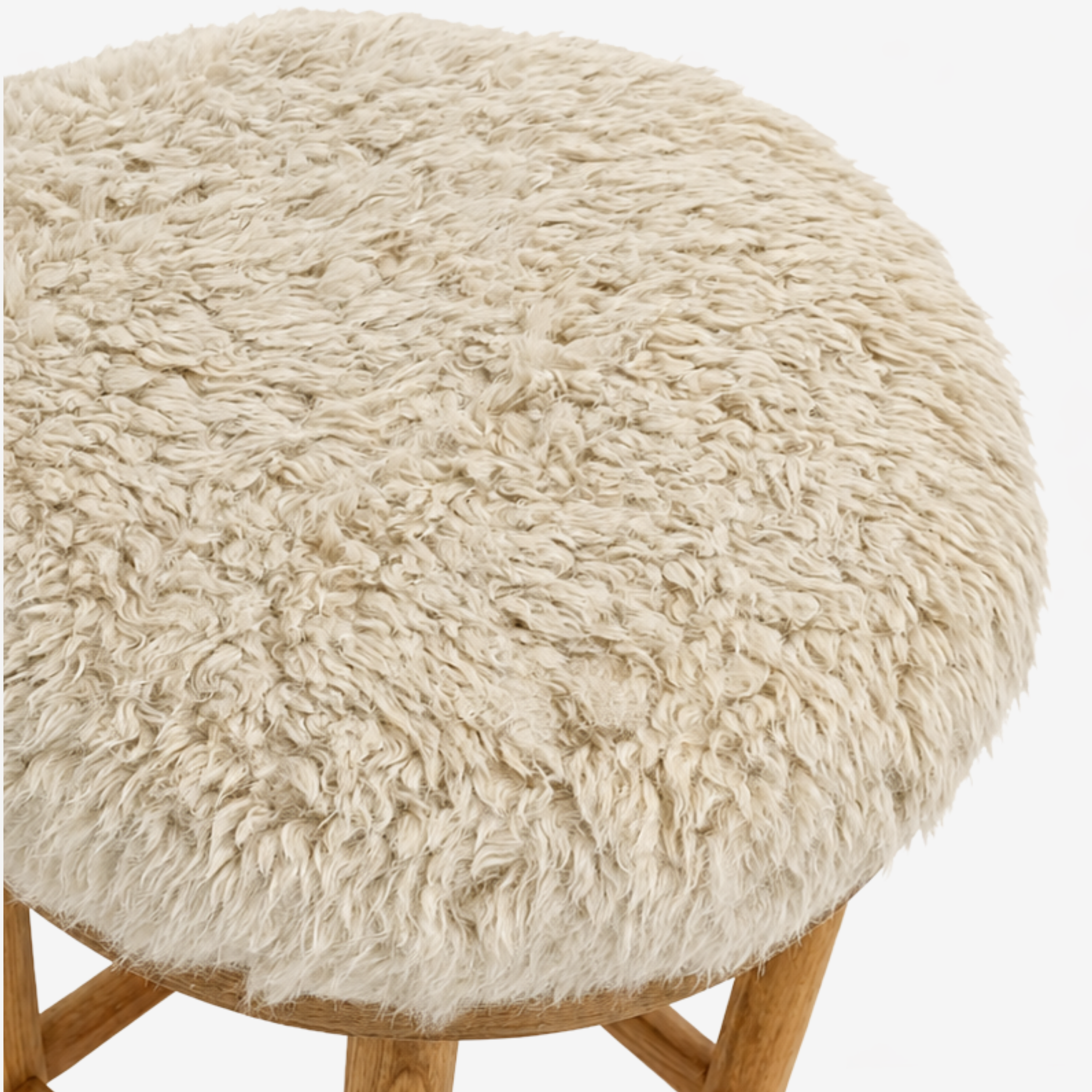 Elkin Counter Stool - Oak/Panna