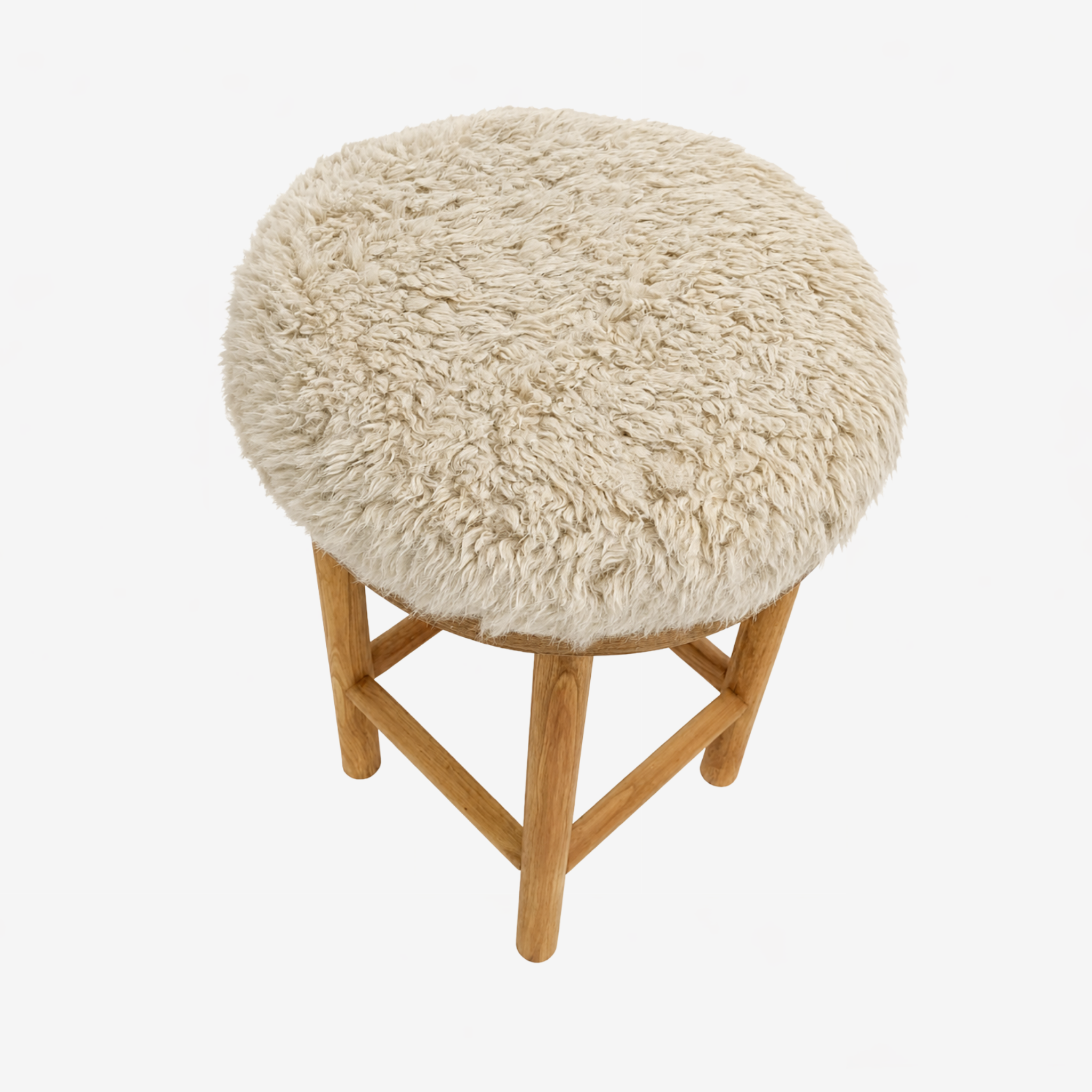 Elkin Counter Stool - Oak/Panna