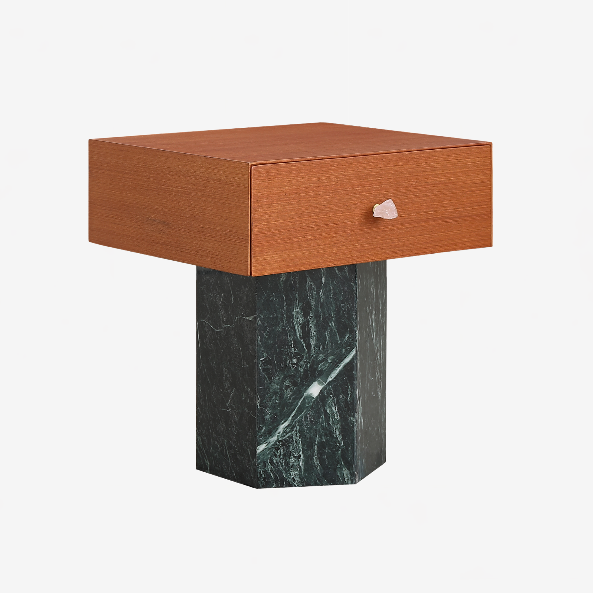 Luma Bedside - Forest/Burnt Terracotta
