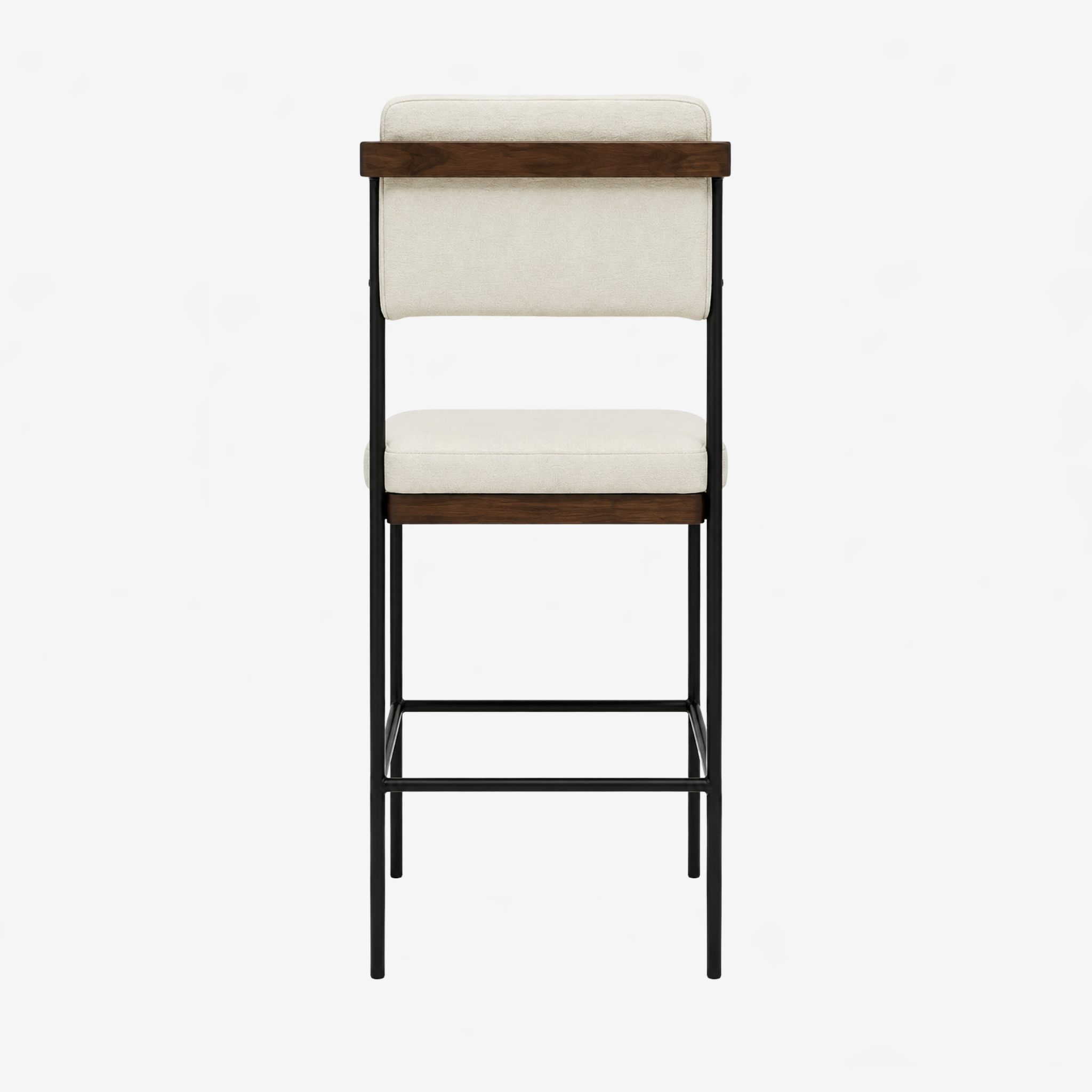Naya Counter Stool Ivory/Walnut